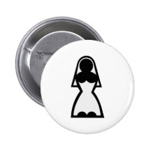 Braut Anstecknadelbutton