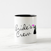 Braut-Crew (Braut-Schwarzes) Kaffee Haferl