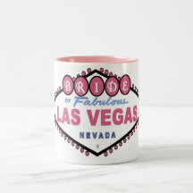 BRAUT fabelhaften rosa Bechers Las Vegass Kaffeehaferl