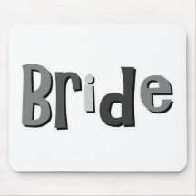 Braut-Grau Mousepads