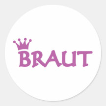 Braut Ikone Runder Aufkleber