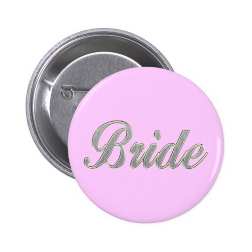 Braut mit dem Bling Buttons