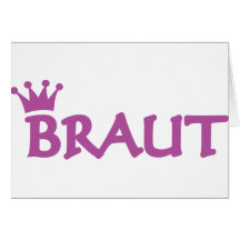 Braut mit Kronenikone Grußkarten