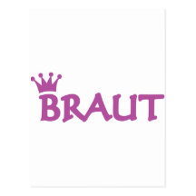 Braut mit Kronenikone Postkarte