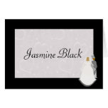 Braut u. Bräutigam - Hochzeitstabellen-Name placec Grußkarte