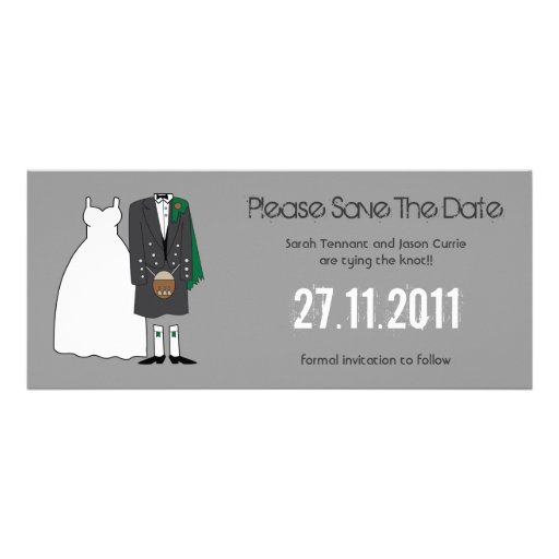 Braut und Bräutigam, die Save the Date Wedding sin Personalisierte Ankündigungen