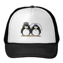 Braut-und Bräutigam-Pinguine Tuckercaps