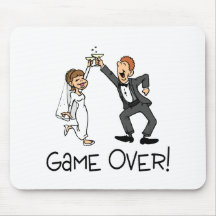 Braut-und Bräutigam-Spiel über Hochzeit Mauspads
