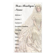 BrautButike, Hochzeits-Kleid, Näherin Visitenkartenvorlage