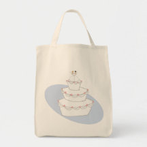 Bräute der Hochzeitstorte-zwei Einkaufstaschen