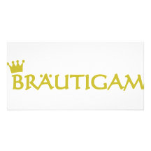 Bräutigam Ikone Individuelle Photo Karten