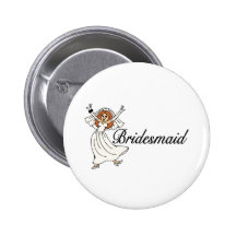 Brautjungfer (Braut) Anstecknadelbuttons
