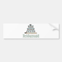 Brautjungfer (Kuchen) Autoaufkleber