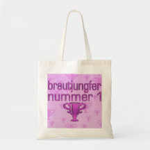 Brautjungfer Nummer 1 Leinentasche