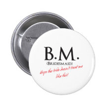 Brautjungfer Schwerpunktshandbuch Anstecknadelbutton