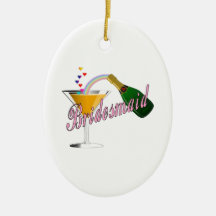 Brautjungfern-Champagne-Toast Ornamente
