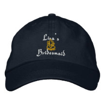 Brautjungfern-Hochzeits-Marine Bestickte Baseballcaps