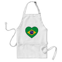 Brazil Heart Soccer Schürze