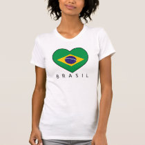 Brazil Heart Soccer t-shirts