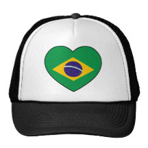Brazil Heart Soccer Truckerkappe