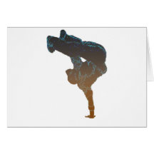 Breakdancer Grußkarte