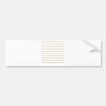 Breite Streifen - Weiß und Eierschale Auto Sticker