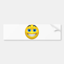 Breiter Augengelbsmiley Auto Sticker