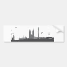 Bremen Skyline Aufkleber Auto Sticker