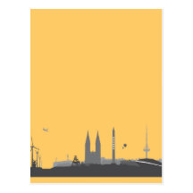 Bremen Skyline Postkarte