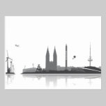 Bremen Skyline - Postkarte / Grußkarte postkarten