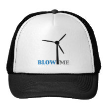 brennen Sie mich Windkraftanlage durch Truckermützen