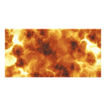 Brennende Inferno-Explosion gemasert Photo Karten Vorlage