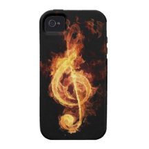 Brennende Musik-Leidenschaft Case-Mate iPhone 4 Case