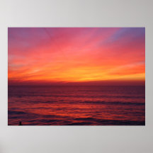 Brennender Sonnenuntergang Posterdrucke