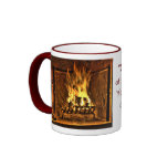 Brennendes Feuer Kaffee Haferl
