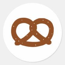 Brezel Runde Aufkleber