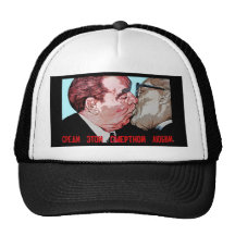 Brezhnev- u. Honecker-Kuss, Ostseiten-Galerie, Ber Retrokultkappe