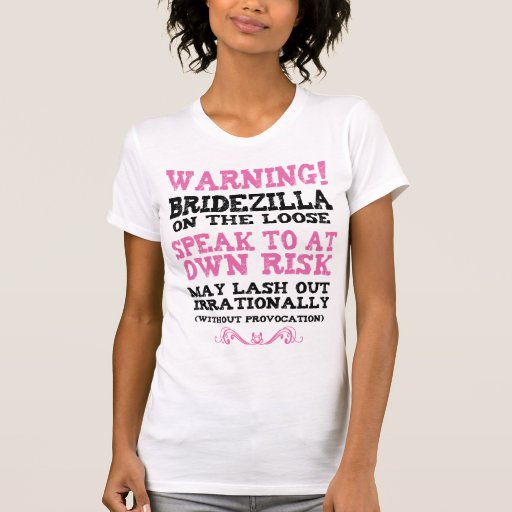 Bridezilla auf dem losen hemd
