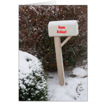Briefkastenfeiertagsschablone Karte
