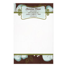 Briefkopf-Briefpapier-hawaiische blaue Blume Bedrucktes Papier