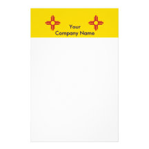 Briefpapier mit Flagge des New Mexiko Personalisiertes Druckpapier