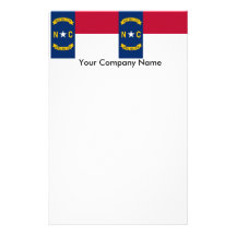Briefpapier mit Flagge des North Carolina Individuelle Büropapiere