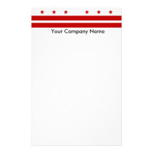 Briefpapier mit Flagge des Washington DC Individuelles Druckpapier