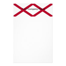 Briefpapier mit Flagge von Alabama Personalisierte Druckpapiere