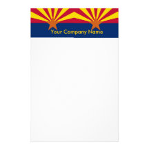 Briefpapier mit Flagge von Arizona Individuelle Büropapiere