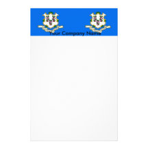 Briefpapier mit Flagge von Connecticut Individuelles Büropapier