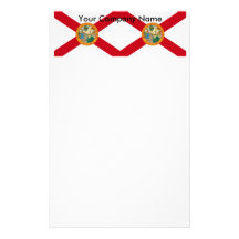 Briefpapier mit Flagge von Florida Individuelle Büropapiere