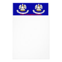 Briefpapier mit Flagge von Louisiana Individuelle Büropapiere