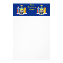 Briefpapier mit Flagge von New York Bedrucktes Büropapier