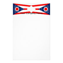 Briefpapier mit Flagge von Ohio Individuelles Büropapier